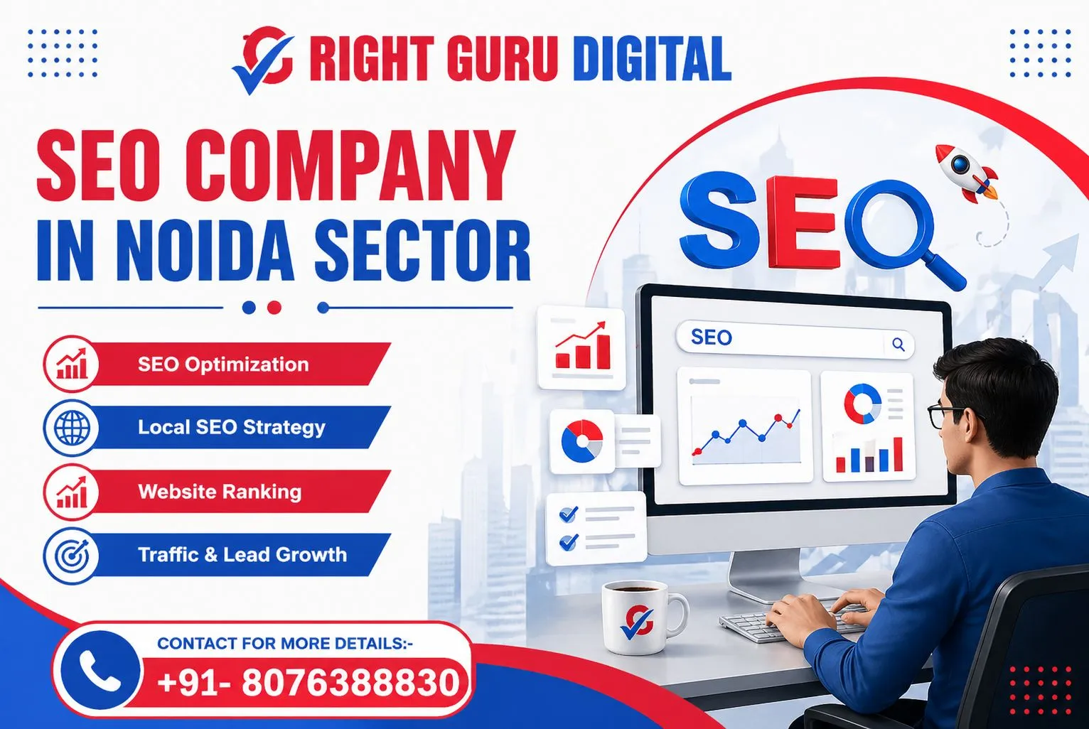 Right guru Digital is the best SEO Company in Noida sector