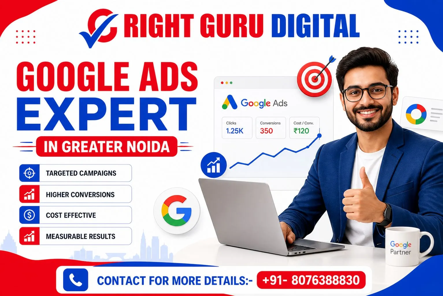 Right Guru Digital is the best Google Ads expert in Greater Noida