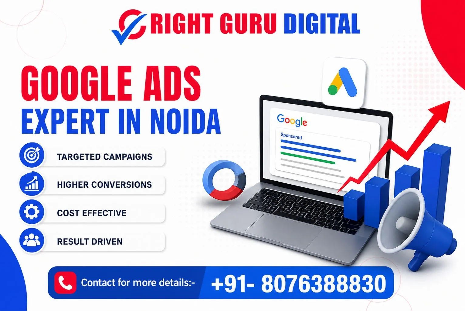 Right guru digital is the best Google Ads expert in Noida